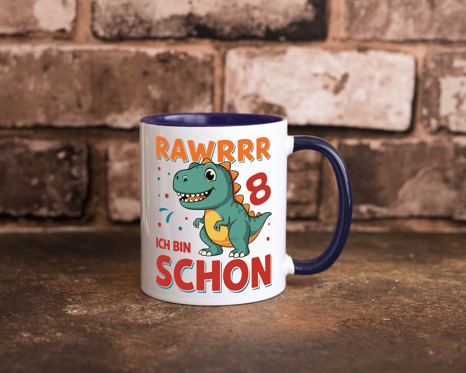 8. Geburtstag | 8 Jahre Raw ich bin schon T-Rex Geschenk Geschenkidee lustiger