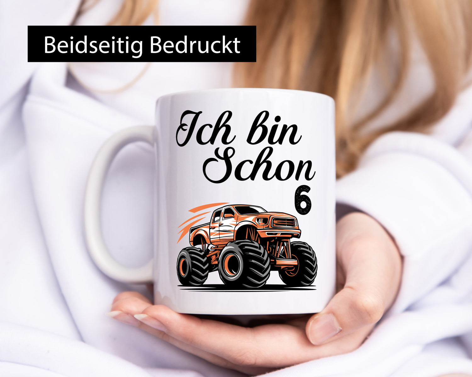 6. Geburtstag | Monster truck 6 Jahre Humor Geschenkidee Tasse