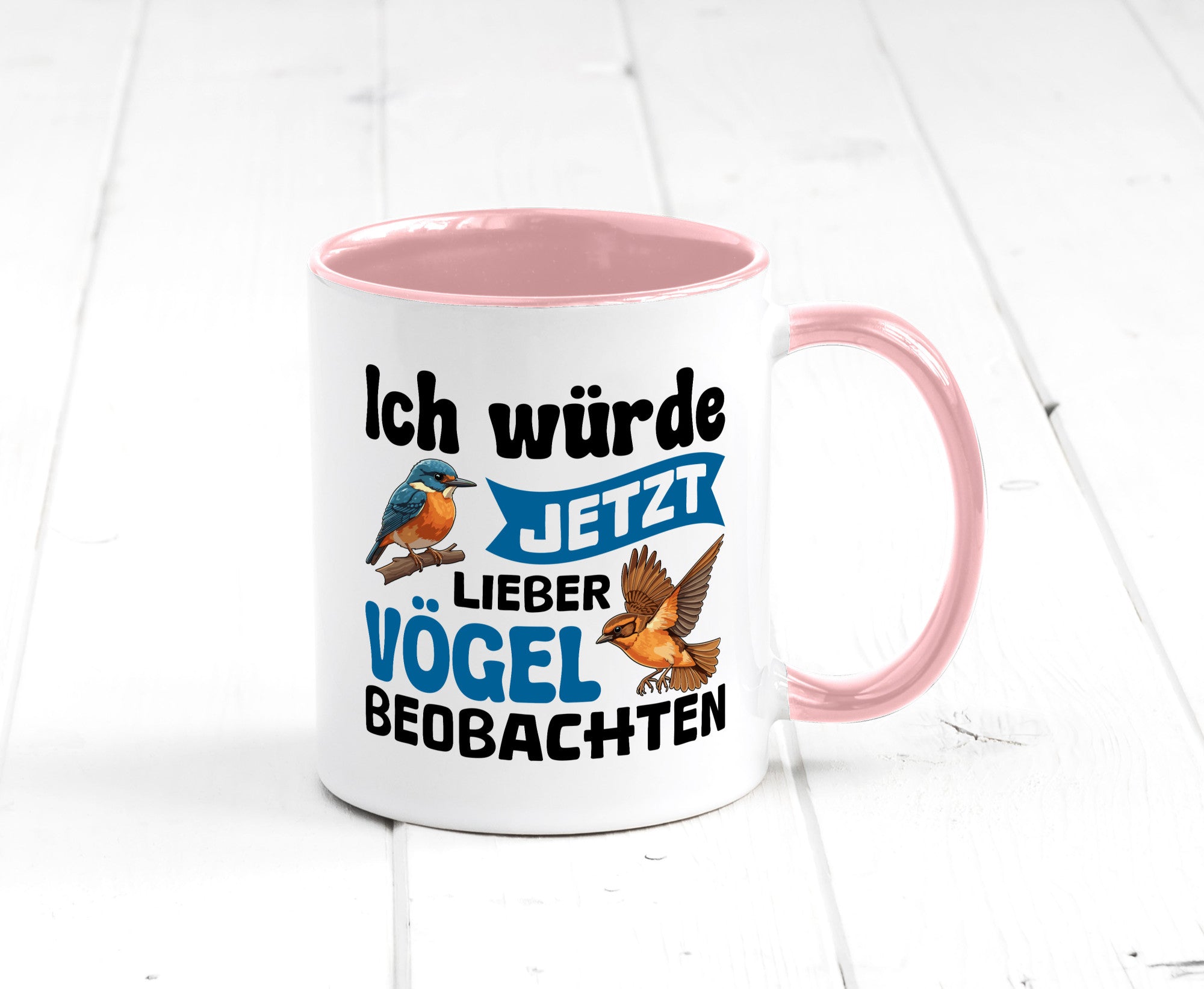 Vögel beobachten | Vogel lustig Humor Geschenkidee Geschenk Tasse