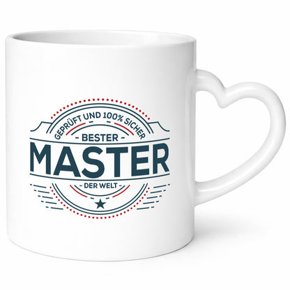 Geprüft und sicher: Master | Universität Student lustig Humor Geschenkidee