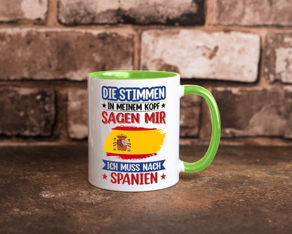 Spanien | Urlaub Stimmen in meinem Kopf Traumland v2 lustiger Spruch Geschenk
