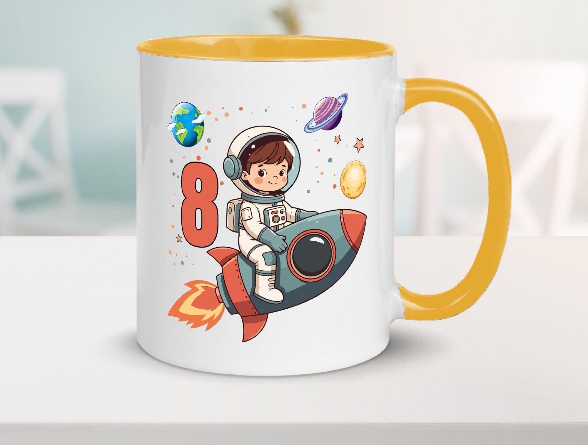 8. Geburtstag | 8 Jahre Astronaut Weltraum Humor Geschenkidee Tasse