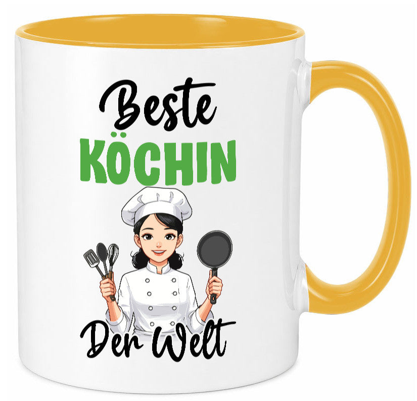 Beste Köchin | Chefköchin Chefkoch v2 lustig Arbeit Kollegen Büro Geschenk Tasse