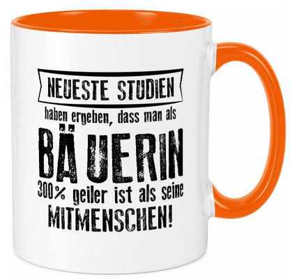 Neuste Studien: Bäuerin | Bauernhof Landwirtschaft Humor Geschenkidee Tasse