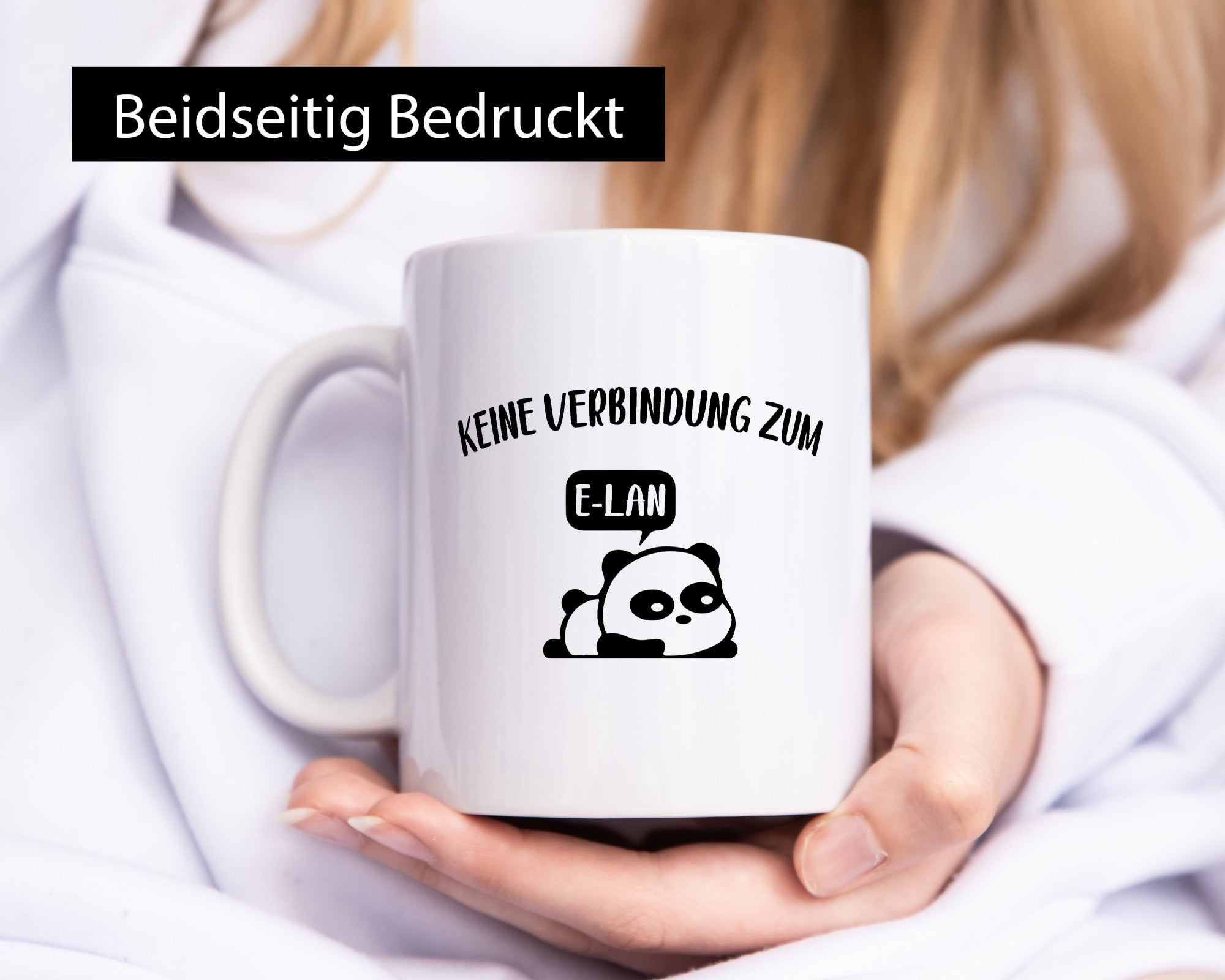 Keine Verbindung zum E-Lan | Pandabär Geschenk Humor Geschenkidee lustiger