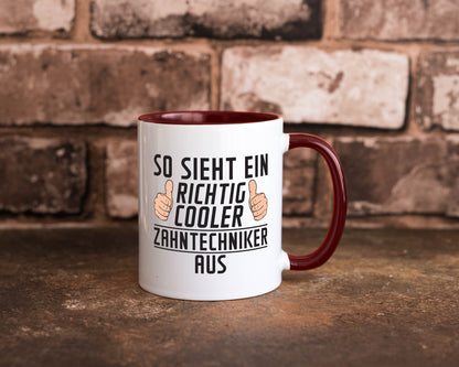 Richtig Cooler Zahntechniker | Zahnmedizin Geschenkidee Humor Tasse