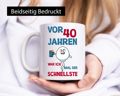 40. Geburtstag | vor 40 Jahren war ich der schnellste Geschenk Geschenkidee