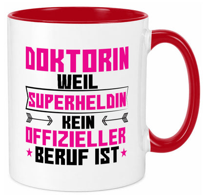 Superheldin Doktorin | Doktorand Doktortitel Geschenkidee Humor Tasse