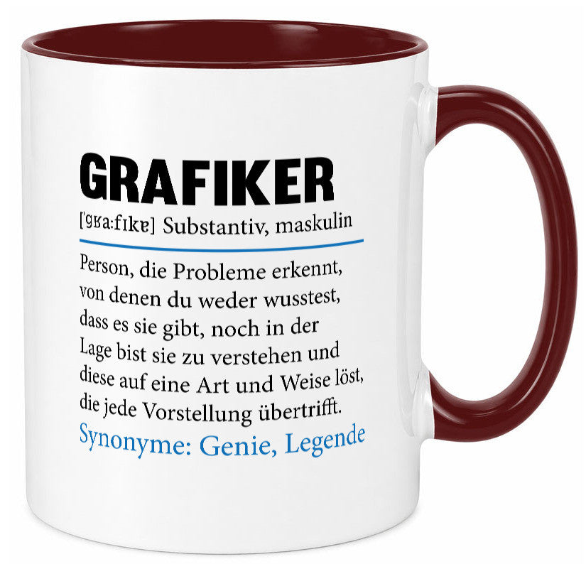 Grafiker | Beruf Grafik Design Grafikdesign lustiger Spruch Geschenk Arbeit Tasse