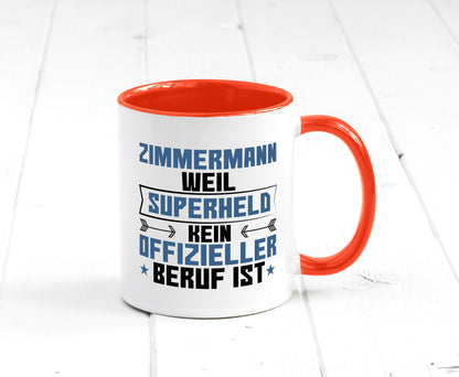 Superheld Zimmermann | Handwerker Holzbau Geschenk Humor Geschenkidee lustiger