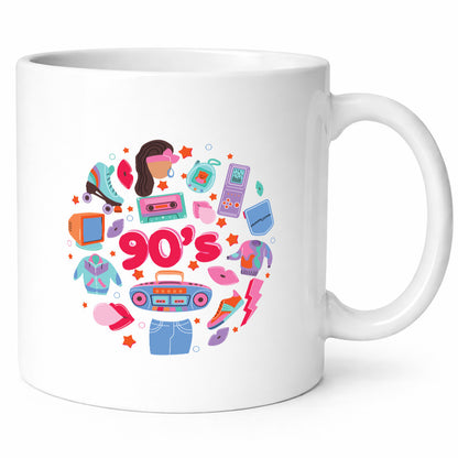 90er Jahre | Alte Zeit Nostalgie Humor Geschenkidee Tasse