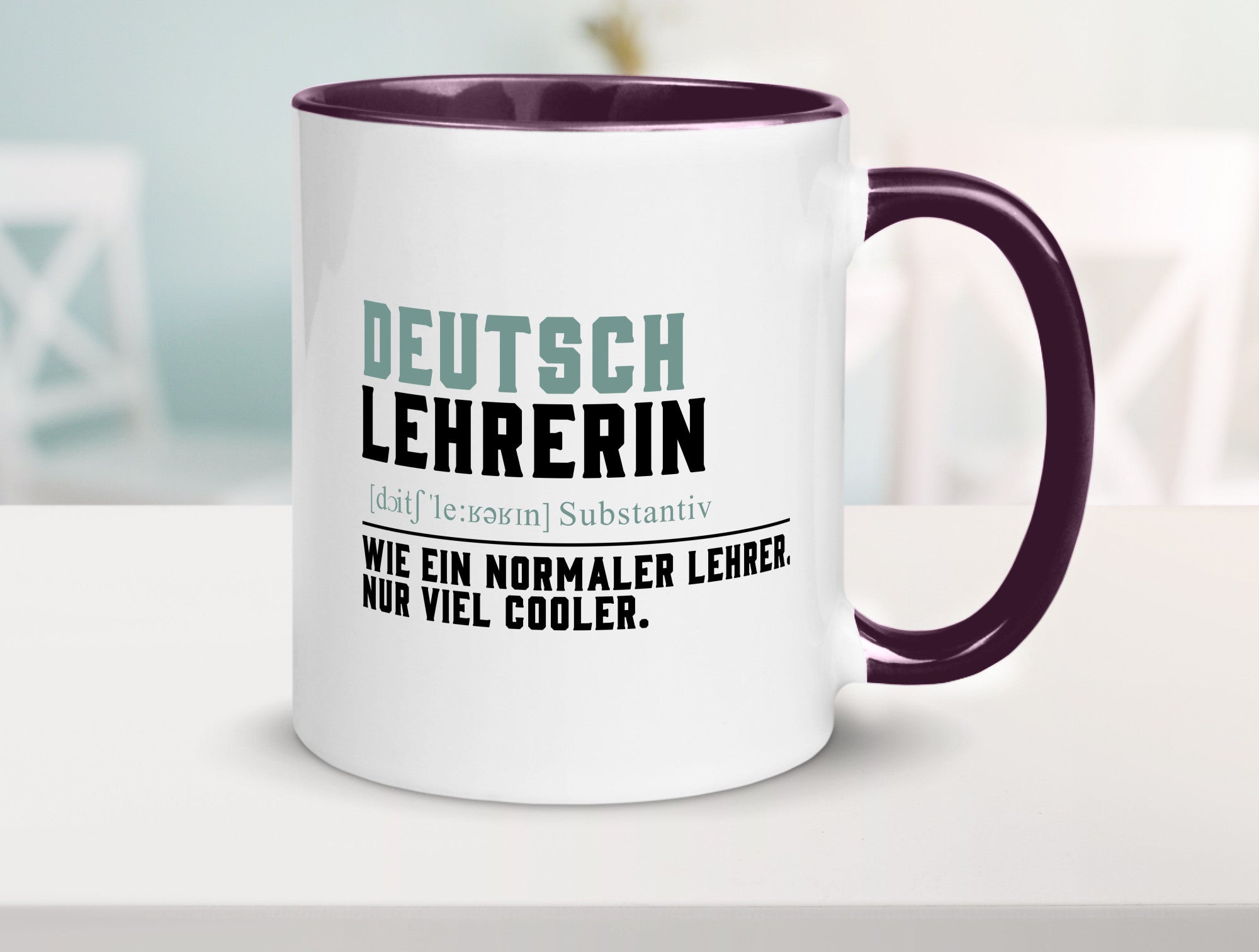 Deutschlehrerin | Lehrerin Unterricht Lieblinglehrerin Geschenkidee Humor Tasse