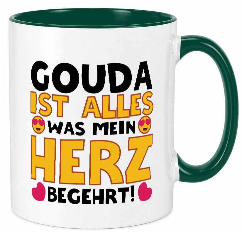 Ich brauche Gouda | Käseliebhaber Käse lustig Humor Geschenkidee Geschenk Tasse