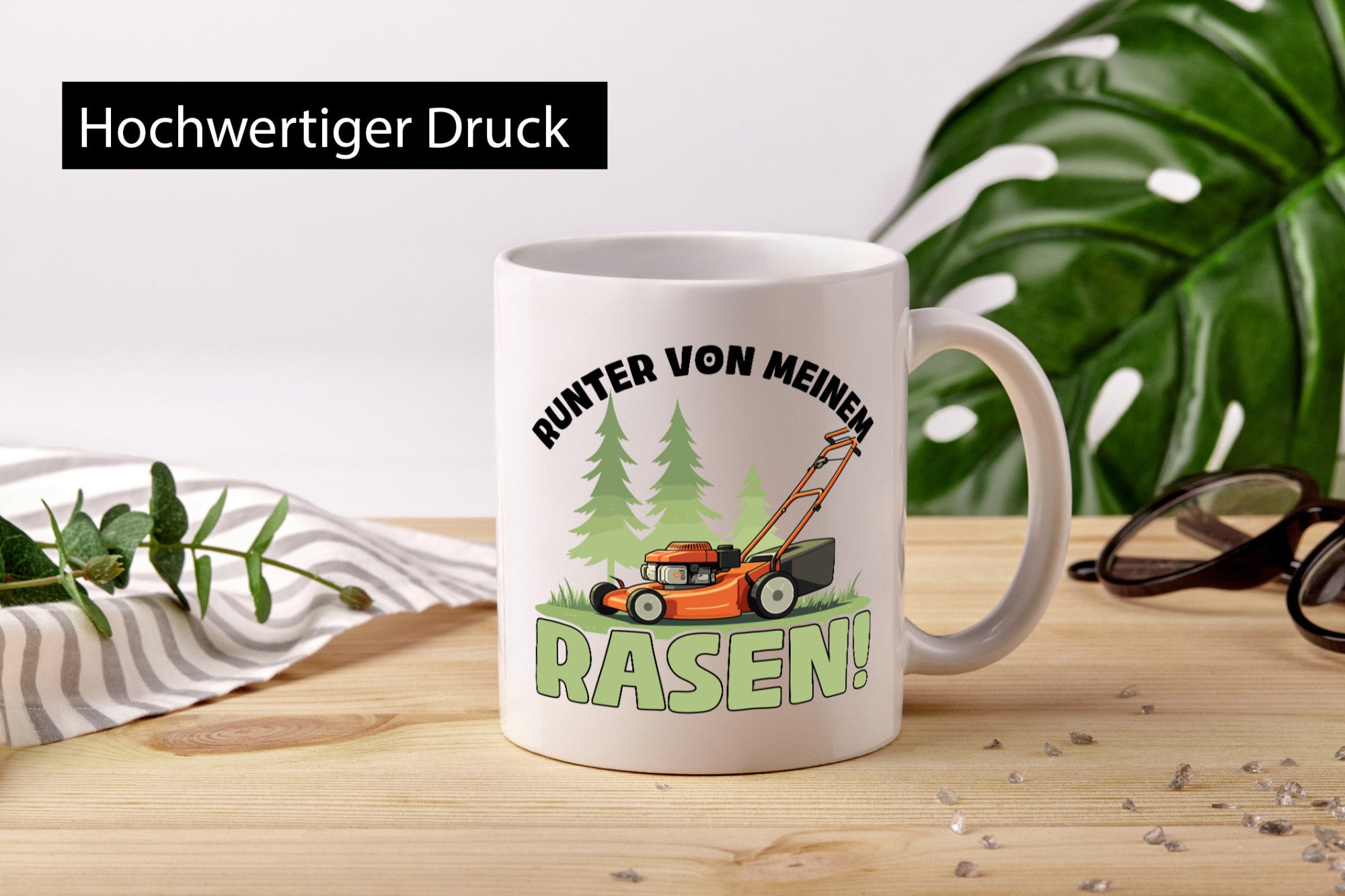 Runter von meinem Rasen | Garten Rasenmäher v2 lustig Humor Geschenkidee