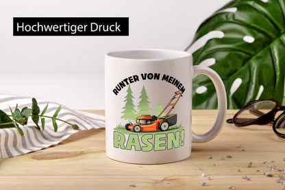 Runter von meinem Rasen | Garten Rasenmäher v2 lustig Humor Geschenkidee