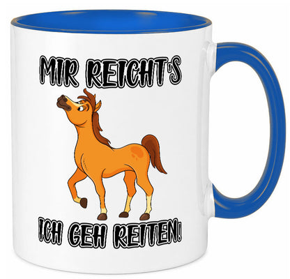 Ich geh reiten | Pferde Tasse Reiter Mädchen Humor Geschenkidee