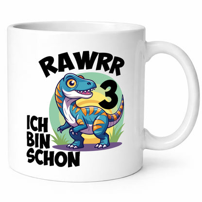 Rawwww ich bin schon 3 | 3. Geburtstag Jähriger Geschenkidee Humor Tasse
