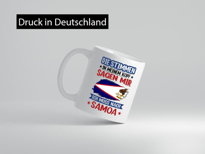 Samoa | Urlaub Stimmen in meinem Kopf Traumland lustiger Spruch Geschenk Humor