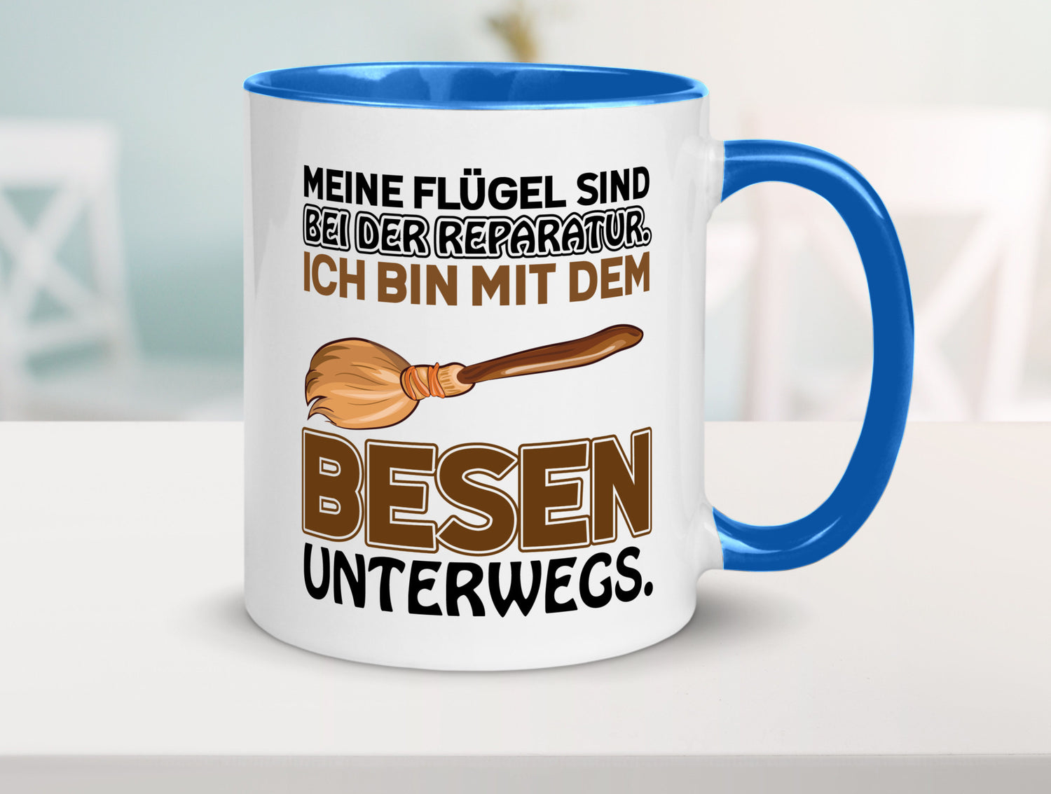 Flügel Reperatur lustig Humor Geschenkidee Geschenk Tasse