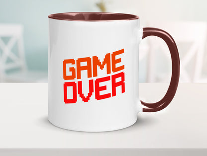 Game Over | Gamer Zocker Retro PC Nerd Pixel Geschenkidee Humor Tasse