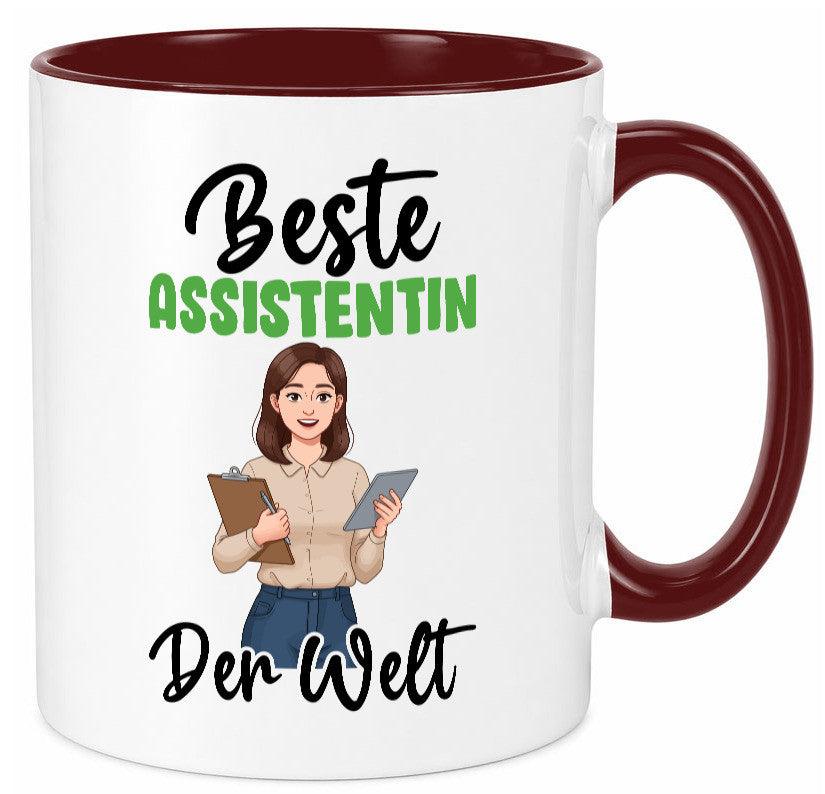 Beste Assistentin | Assistenz Hilfskraft v2 Geschenkidee Humor Tasse
