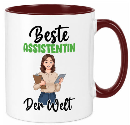 Beste Assistentin | Assistenz Hilfskraft v2 Geschenkidee Humor Tasse