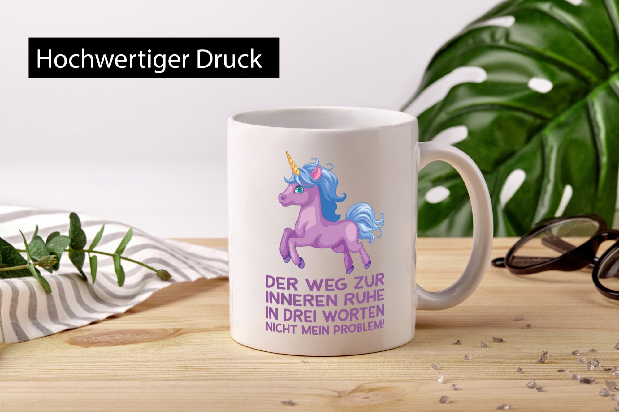 Innere Ruhe, drei Worte, nicht mein Problem | Einhorn Geschenk Humor