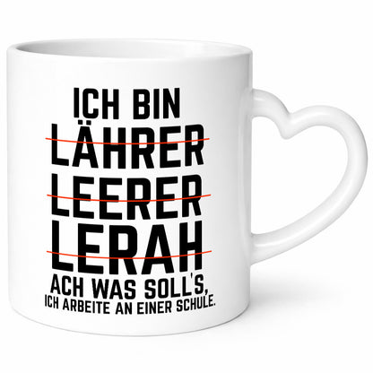 Ich bin Lehrer und arbeite an einer Schule Geschenkidee Arbeit Kollegen Büro