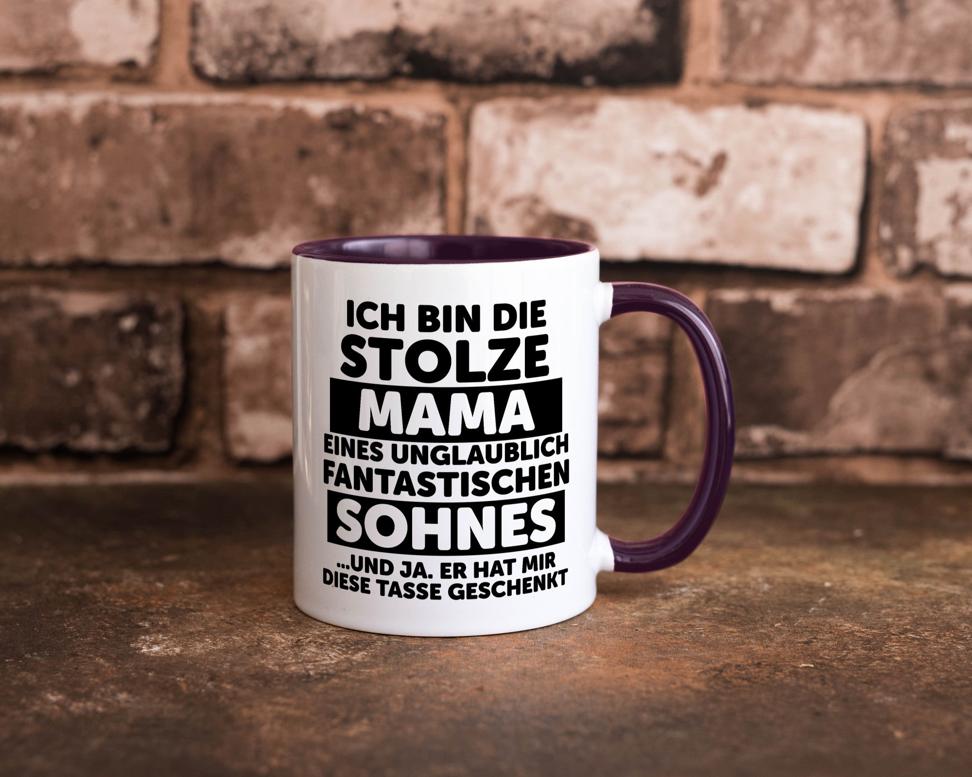 Stolze Mama | Fantastischer Sohn Beste Humor Familie Geschenkidee Tasse