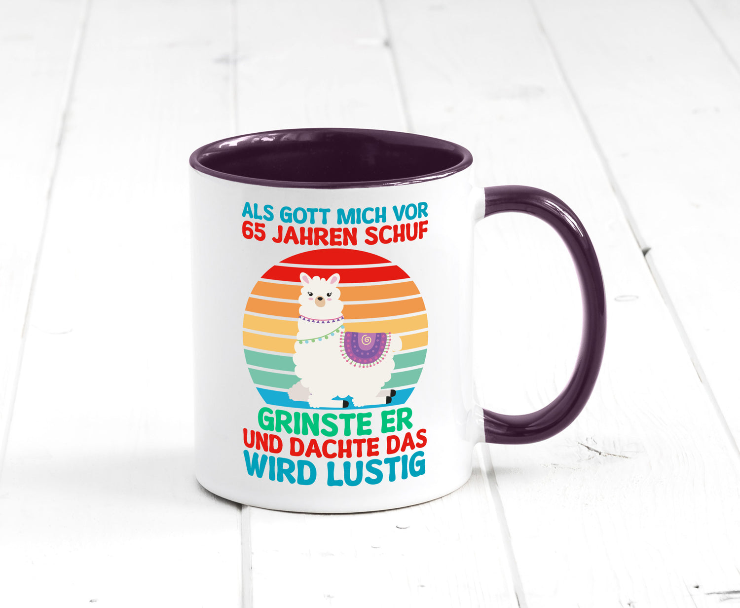 65. Geburtstag | 65 Jahre Gut Schuf mich Lama v2 lustig Geschenkidee Geschenk