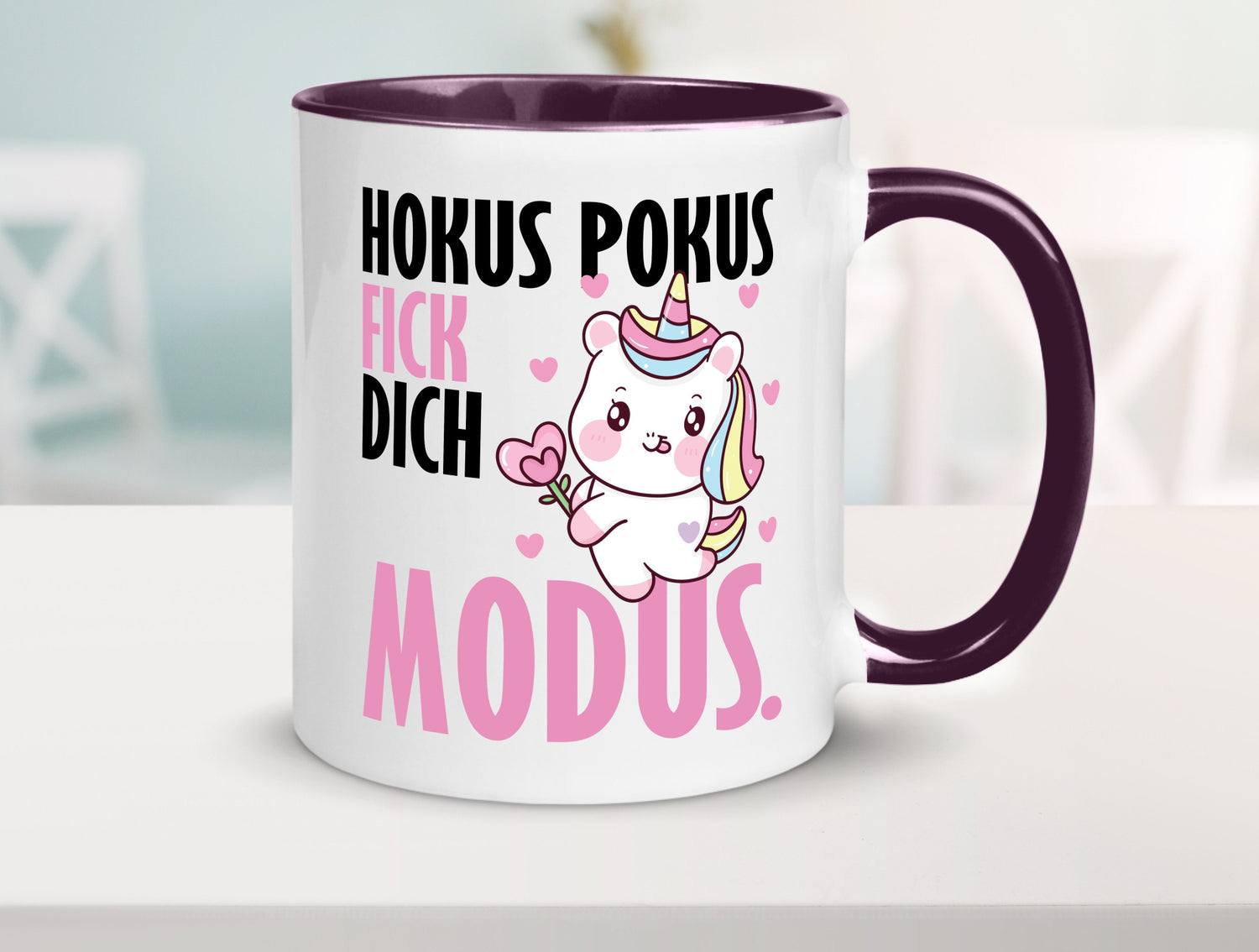 Hokus Pokus lustiger Spruch Geschenk Humor Geschenkidee Tasse