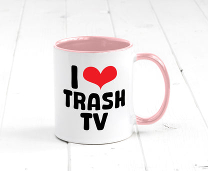 I love Trash TV | v2 lustig Humor Geschenkidee Geschenk Tasse