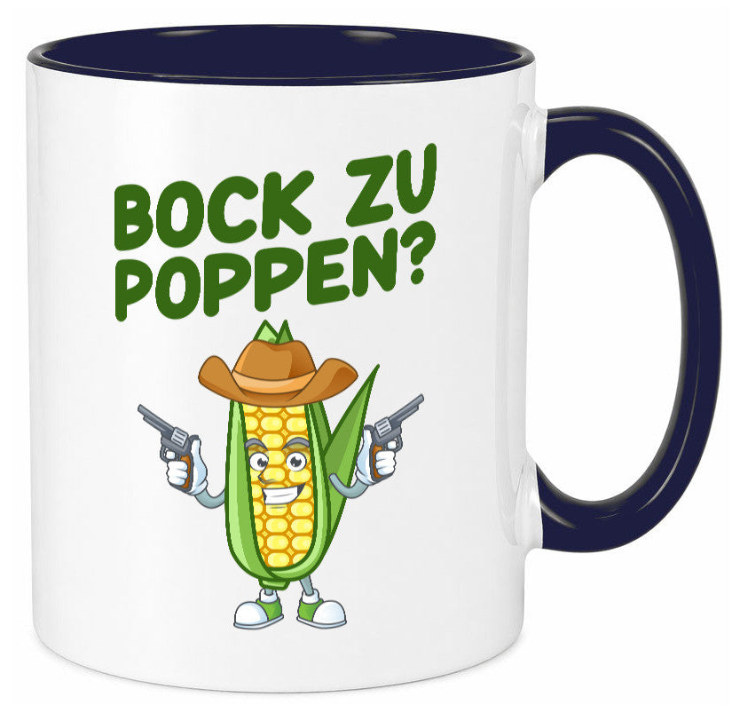 Bock auf Poppen | Mais Lustig Geschenk Humor Geschenkidee lustiger Spruch Tasse