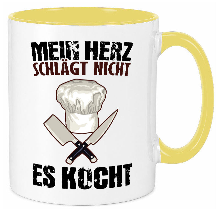 Mein Herz kocht Humor Geschenkidee Tasse