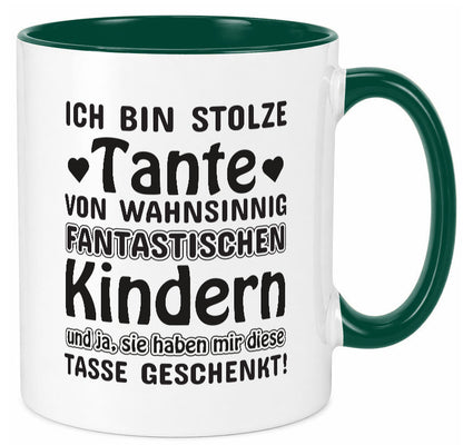 Stolze Tante | Spruch Tasse lustig Neffe Nichte lustiger Geschenk Humor