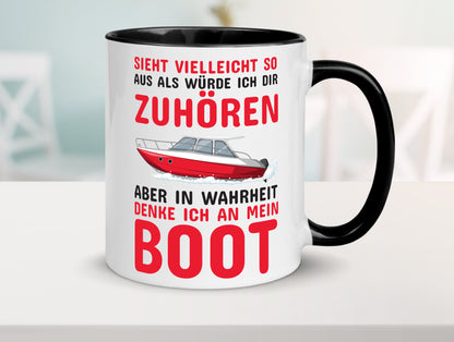 Bootbesitzer | Kapitän Tasse mein Boot lustig Humor Geschenkidee Geschenk