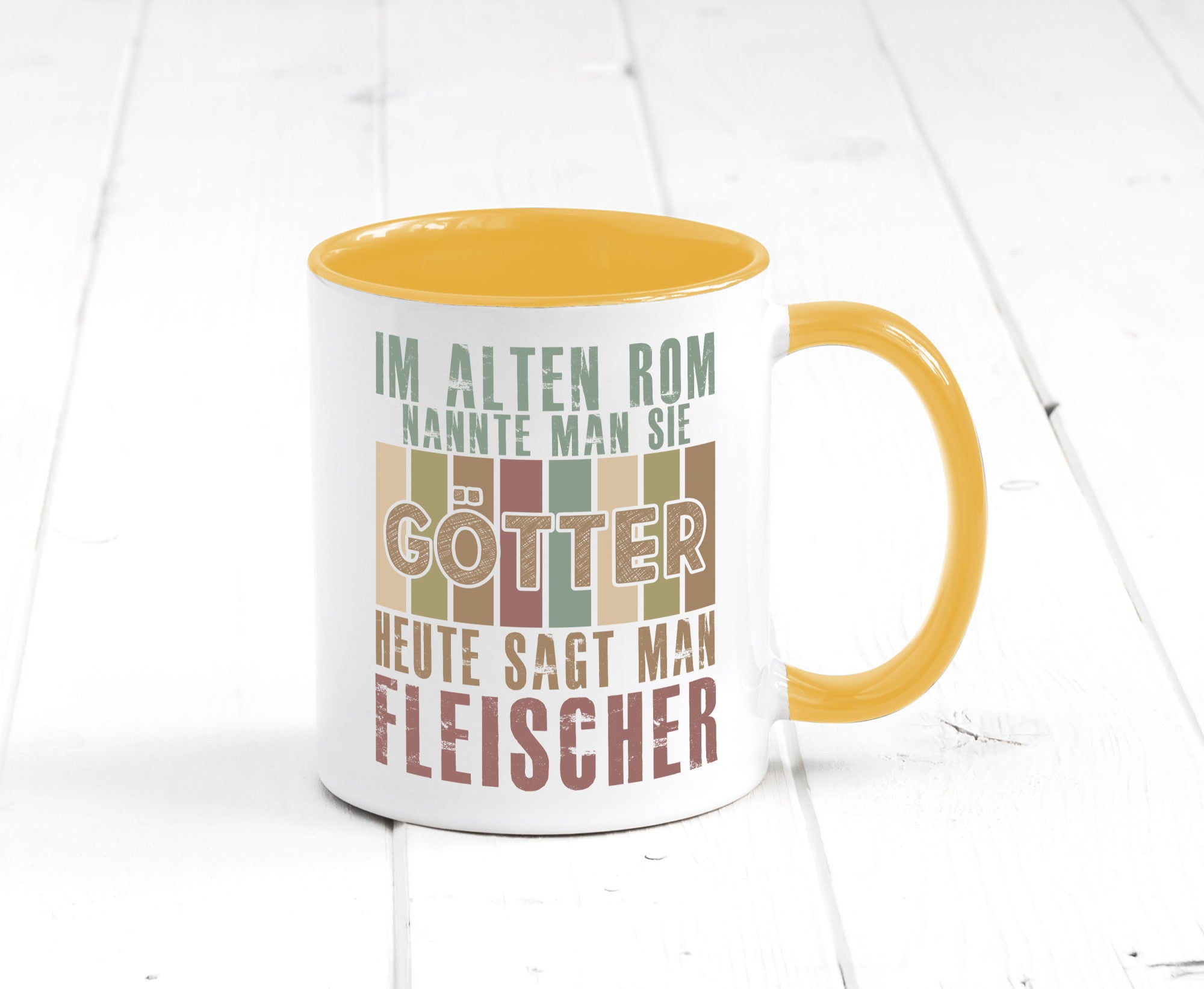 Heute sagt man: Fleischer | Schlachterei Humor Geschenkidee Tasse