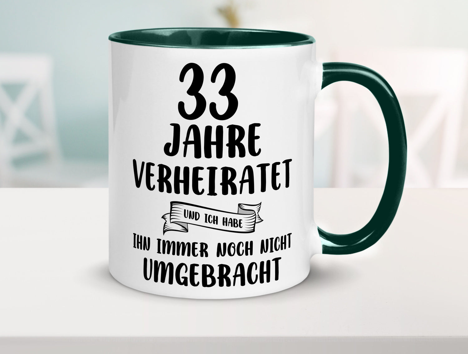 33 Jahre Verheiratet, immer noch am Leben! lustiger Spruch Geschenk Humor