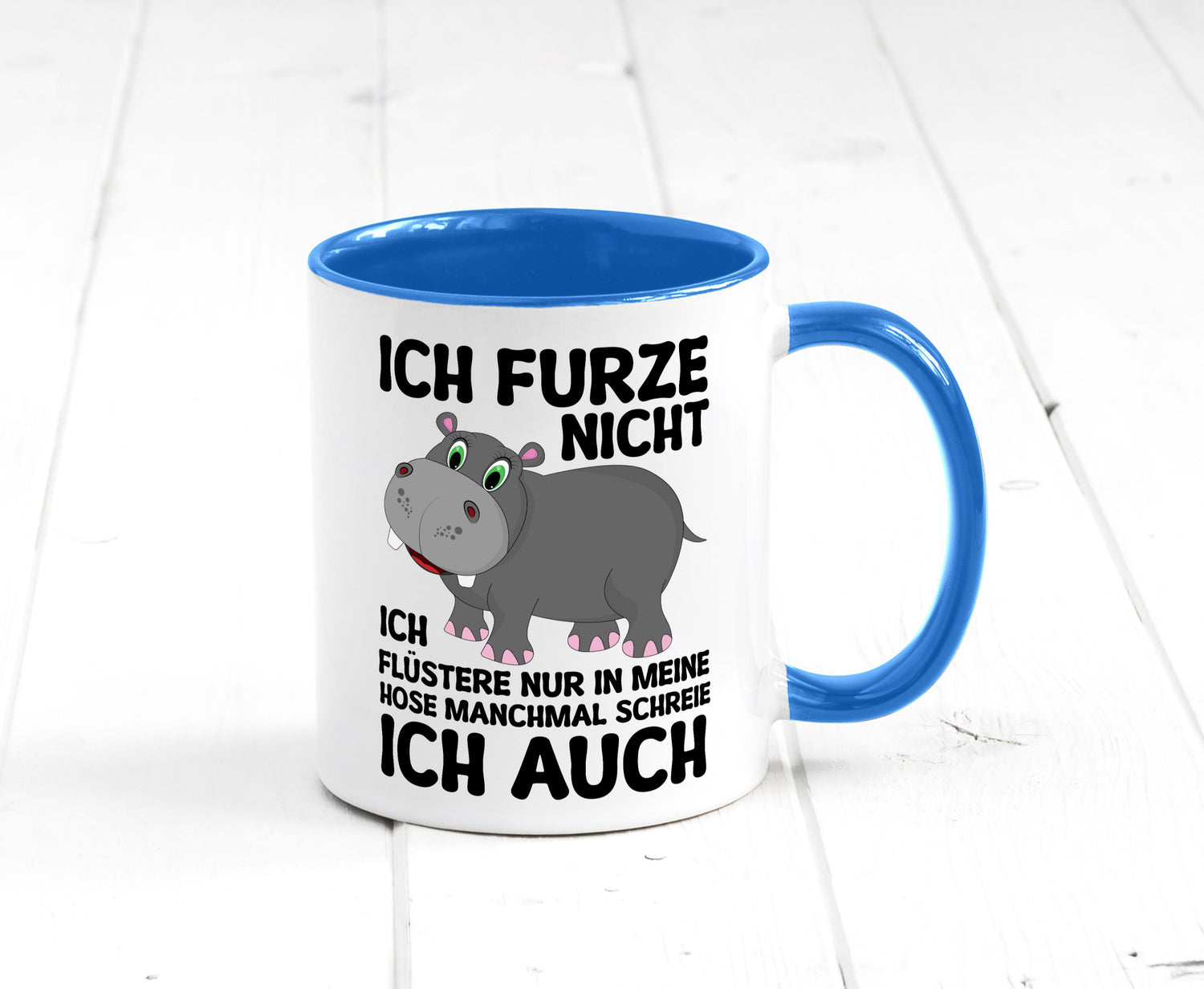 Ich furze nicht | furznilpferd v2 Humor Geschenkidee Tasse