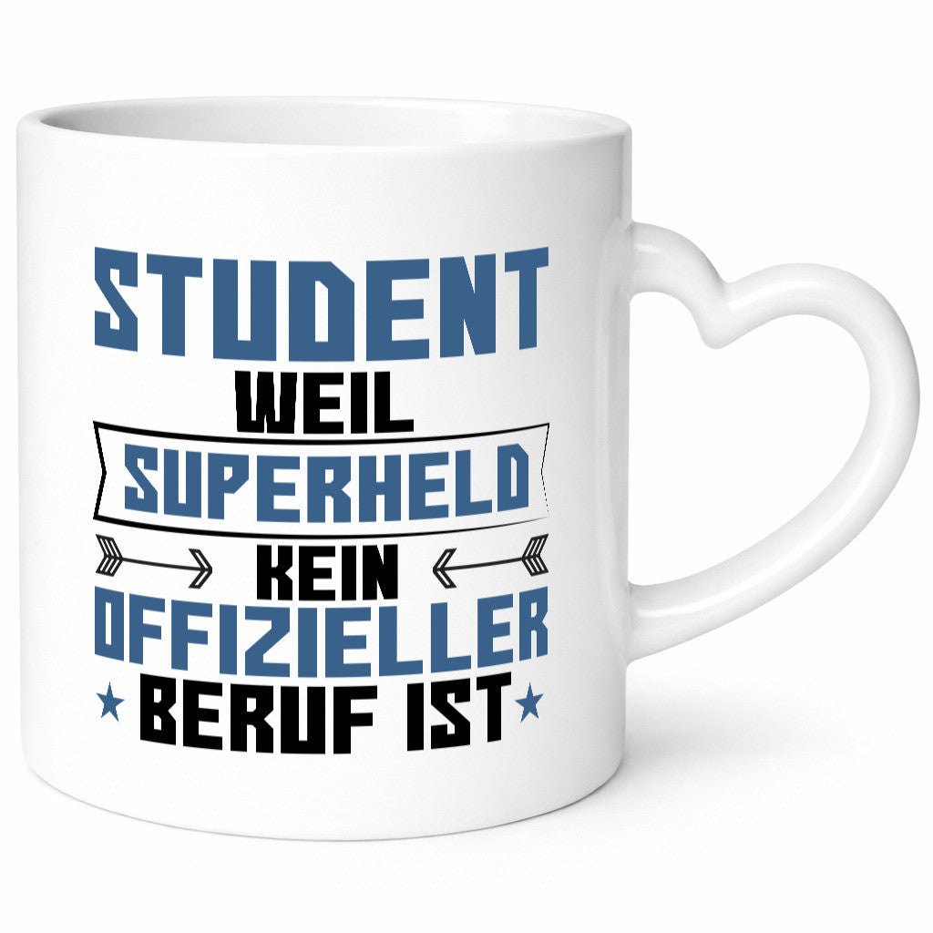 Superheld Student | Universität Uni Studium Geschenkidee Humor Tasse