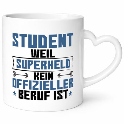 Superheld Student | Universität Uni Studium Geschenkidee Humor Tasse