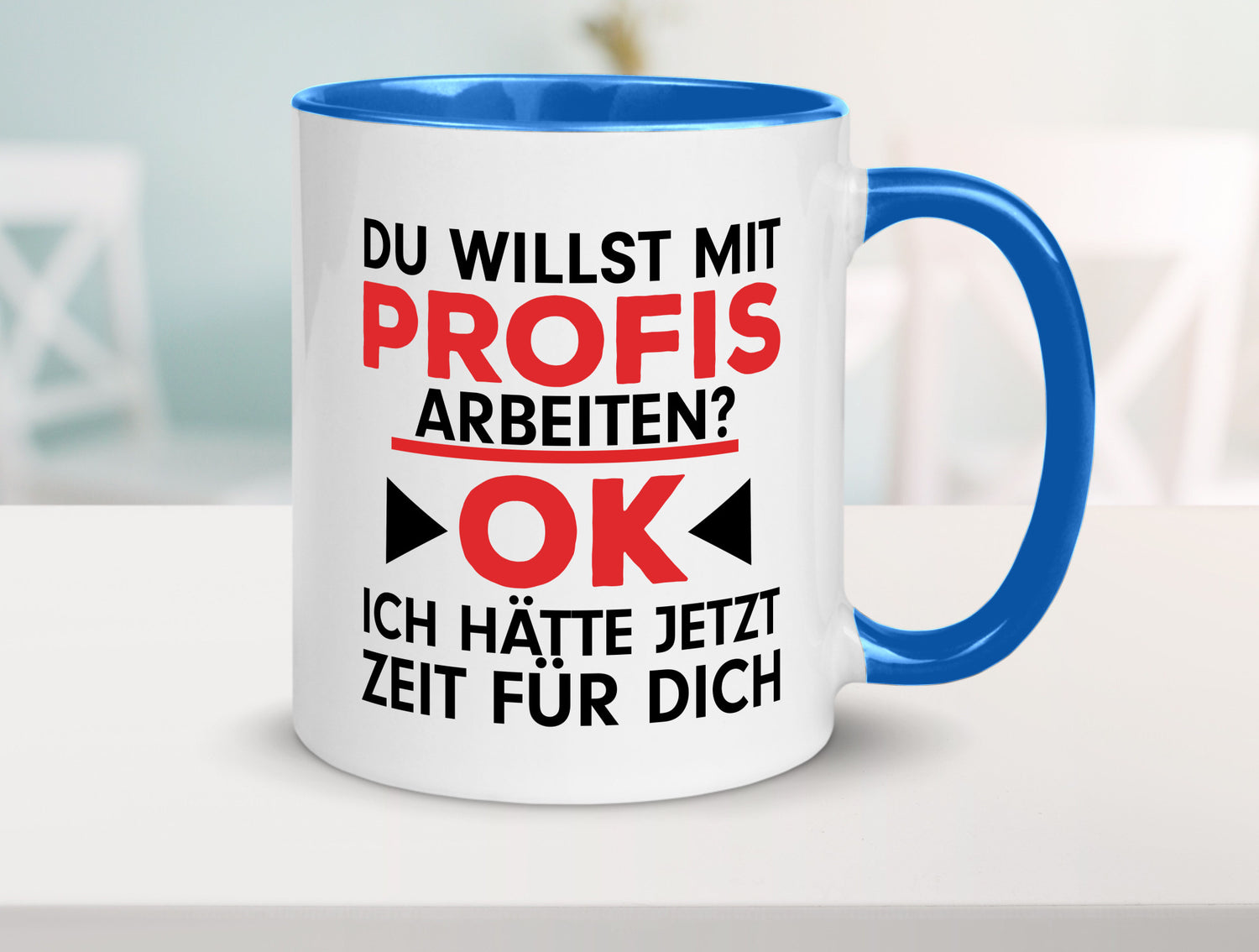 Profi Arbeiter | Arbeit Tasse mit Profis Beruf Geschenk Kollegen Büro lustiger