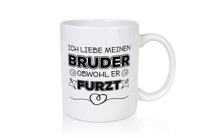 Ich liebe meinen Bruder | Furz Geschwister Statement Geschenk Humor