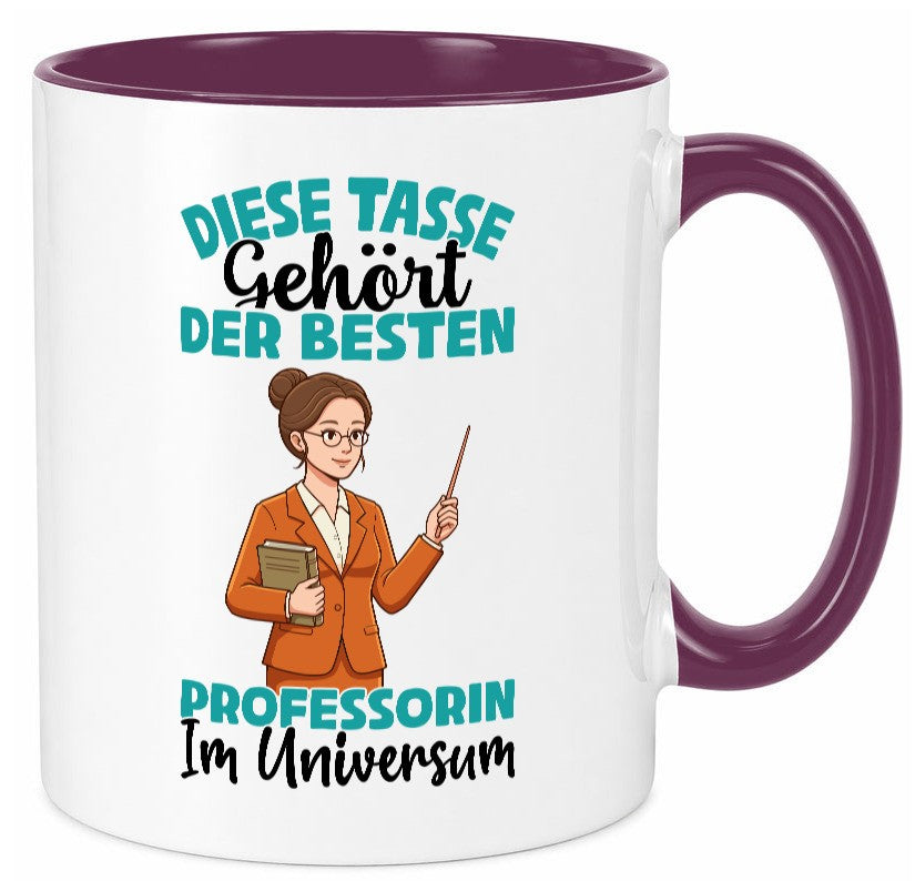 Im Universum: Professorin | Uni Universität lustiger Spruch Geschenk Humor Tasse