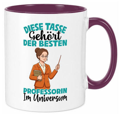Im Universum: Professorin | Uni Universität lustiger Spruch Geschenk Humor Tasse