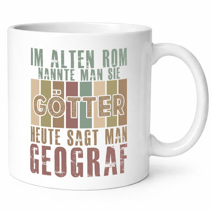 Heute sagt man: Geograf | Geografie lustiger Spruch Geschenk Humor Geschenkidee