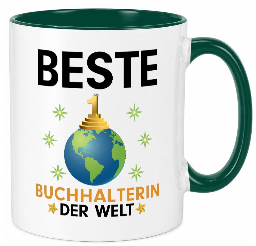 Welt Beste Buchhalterin | Buchhaltung Humor Geschenk Geschenkidee lustiger Tasse