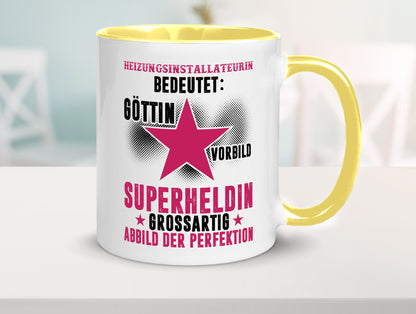 Bedeutung von Heizungsinstallateurin | Heizung Humor Geschenkidee Tasse