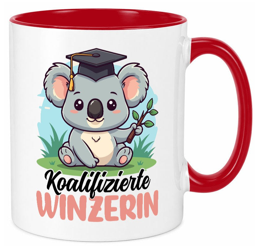 Koalifizierte Winzerin | Weinbauer Wein Geschenkidee Humor Tasse