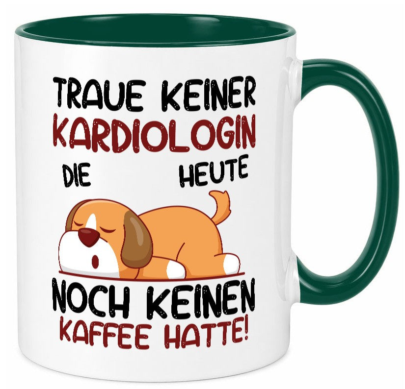 Traue keiner Kardiologin | Kardiologie lustig Humor Geschenkidee Geschenk Tasse